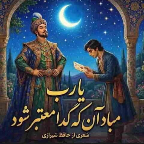 هوش مصنوعی حافظ یا رب مباد آن که گدا معتبر شود